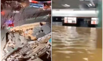 Lại sụt đất tại ga tàu điện ngầm ở Hạ Môn Trung Quốc, 2 xe ô tô rơi xuống hố rộng 500m2