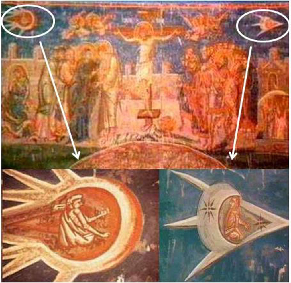 Bức tranh này được treo trên bàn thờ của Tu viện Visoki Decani ở Kosovo, Nam Tư