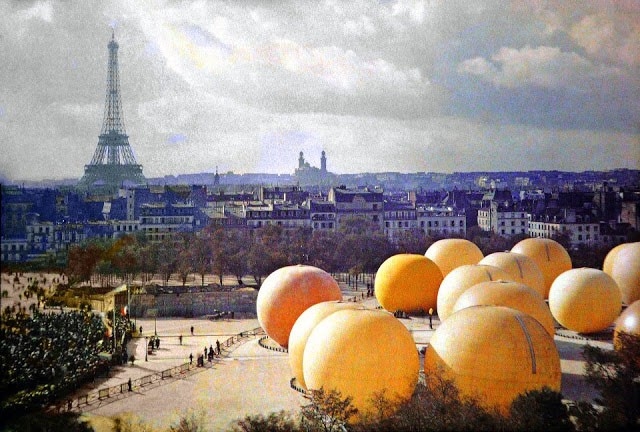 Những quả cam bơm hơi này được chụp ở Paris vào năm 1914 phần nào cho thấy một số hạn chế của autochrome.