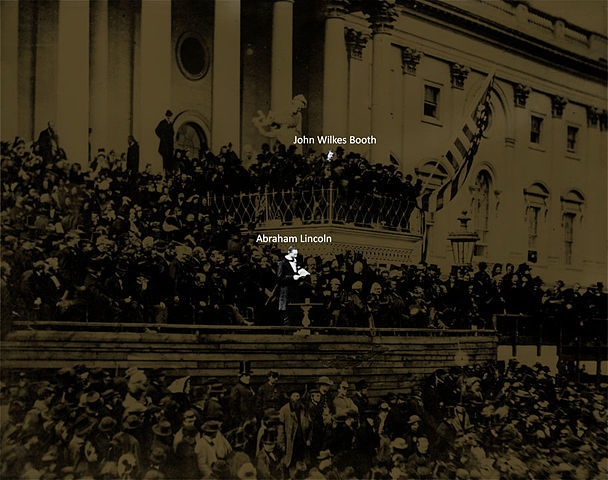Booth có mặt khi Lincoln đọc diễn văn nhậm chức lần thứ hai một tháng trước vụ ám sát.