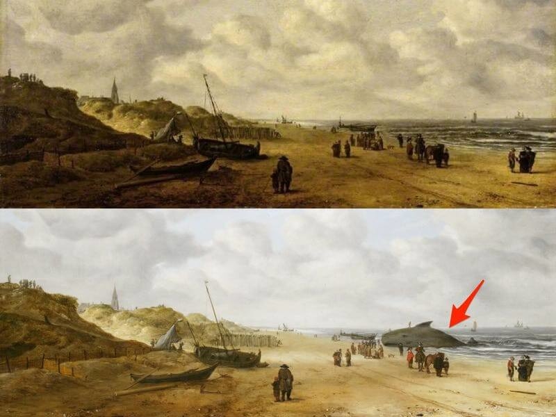 Năm 1641, Hendrick van Anthonissen đã vẽ bức Khung cảnh ở Scheveningen Sands (View of Scheveningen Sands).