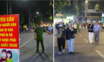 Hà Nội: Xử phạt nhiều người không đeo khẩu trang trên phố đi bộ hồ Gươm