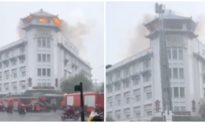 Khách sạn ở TP. HCM cháy lớn ngùn ngụt trong cơn mưa chiều