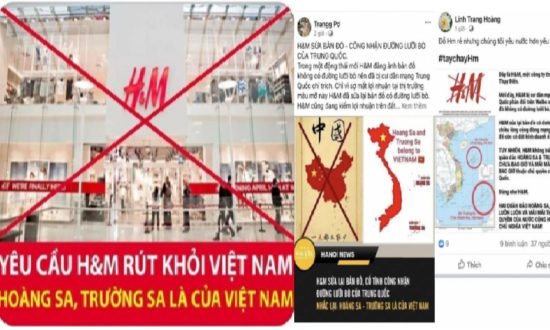 Bộ Ngoại giao Việt Nam lên tiếng vụ H&M đăng bản đồ “đường lưỡi bò”
