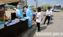 Kiểm soát dịch tại huyện Thuận Thành, Bắc Ninh. (Ảnh: bacninh.gov.vn)