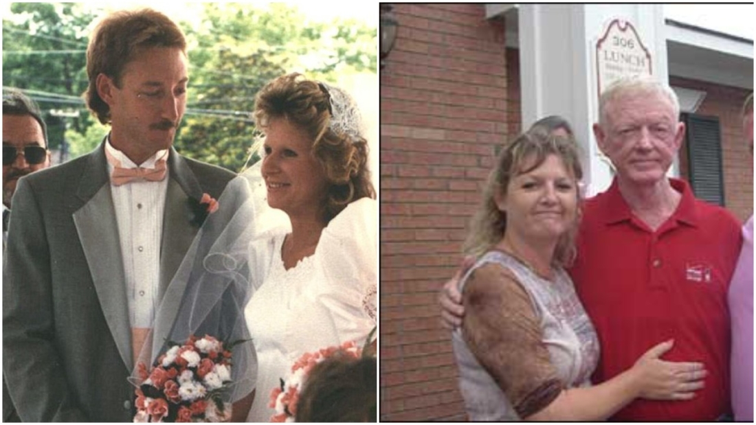 Cô Cheryl và Terry Cottle, người chồng hiến tạng (trái); Cô Cheryl và Sonny Graham, người nhận tạng (phải). (Ảnh: Ultimate Facts)
