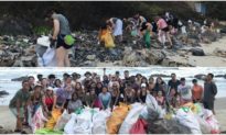 'Thử thách dọn rác': Hình ảnh trước và sau thật đáng kinh ngạc
