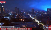 Ánh sáng xanh xuất hiện sau trận động đất 7 độ richter, dân Mexico lo sợ tận thế