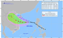 Bão số 5 (bão conson) tiến về phía đất liền Việt Nam và có khả năng mạnh thêm