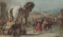 Đối mặt với số phận của con ngựa thành Troy: Bức tranh 'Cuộc rước ngựa thành Troy'