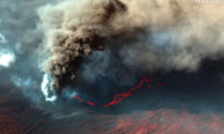 Ảnh vệ tinh cho thấy không có dấu hiệu ngừng phun trào của núi lửa La Palma ở Tây Ban Nha