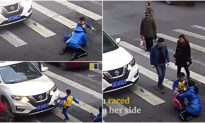 Video: Mẹ bị ô tô tông trúng, cậu bé tức giận lao đến đáp trả chiếc xe để bảo vệ mẹ