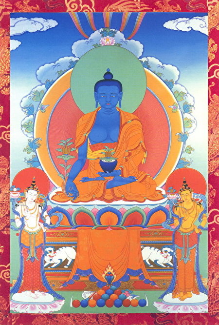 ntdvn id13126836 bhaisajyaguru blue with bodhisattvas 450x666 1