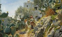 Bức tranh ‘Buổi trưa trên một đồn điền xương rồng ở đảo Capri'