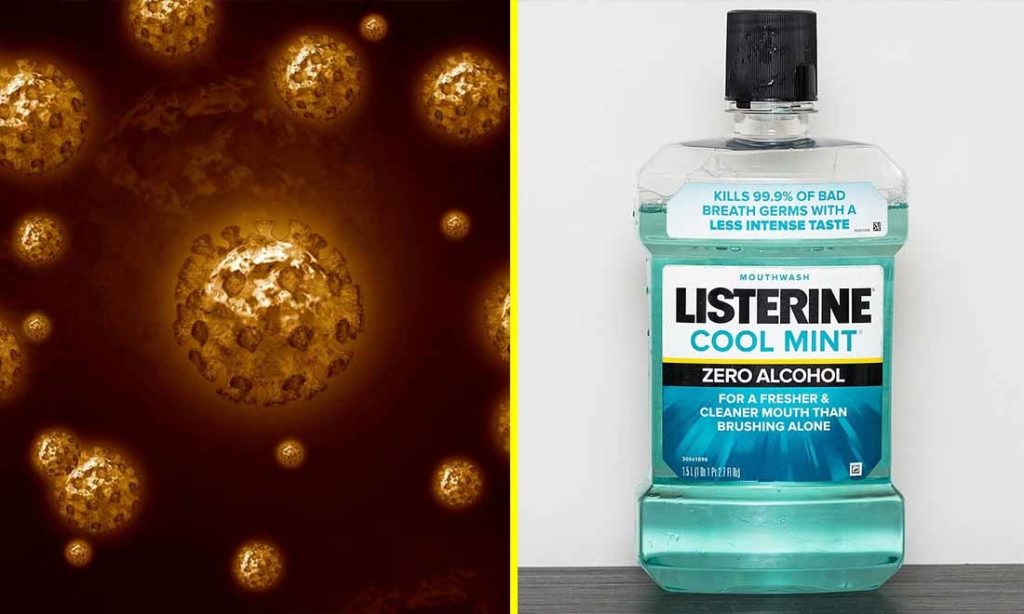 Nước súc miệng Listerine có thể ‘phá vỡ’ và ngăn sự nhân lên của coronavirus trong điều kiện phòng thí nghiệm