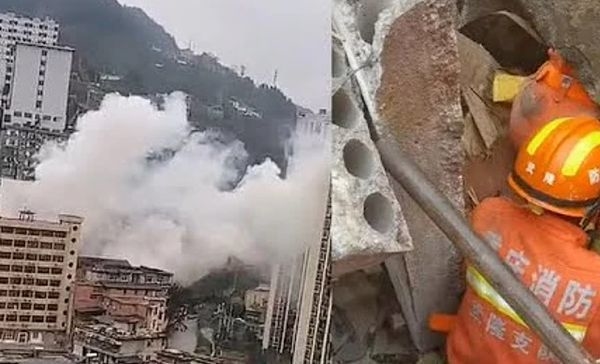 Trung Quốc: Nổ sập tòa nhà ở Trùng Khánh chôn vùi 26 người, có 16 người tử vong