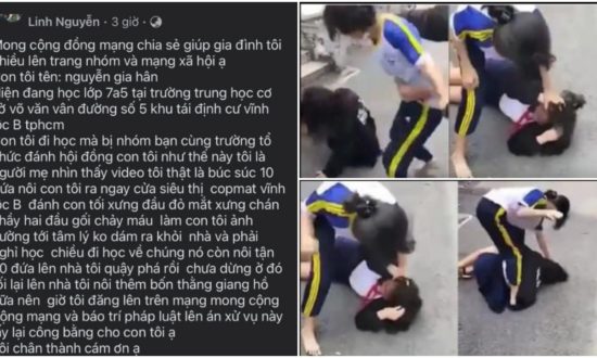 TP.HCM: Nữ sinh lớp 7 bị đánh hội đồng vì 'nhìn đểu', sợ hãi không dám đến trường