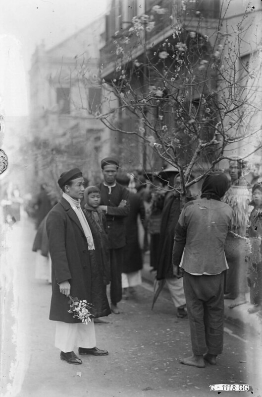 bán hoa đào tết hà nội 1929
