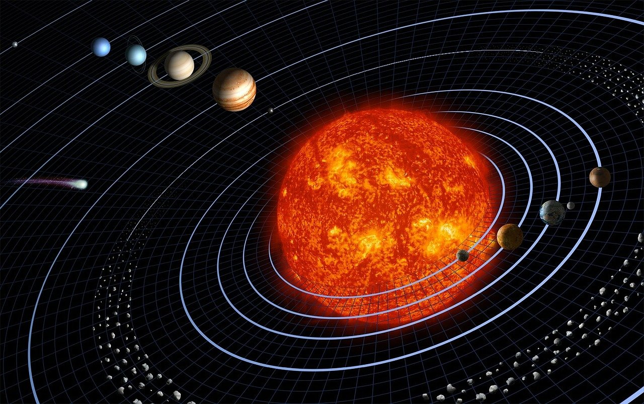 Việc thay thế Mặt trời bằng một lỗ đen có cùng khối lượng sẽ không làm thay đổi quỹ đạo của các hành tinh trong hệ Mặt trời. (Ảnh: Pixabay)