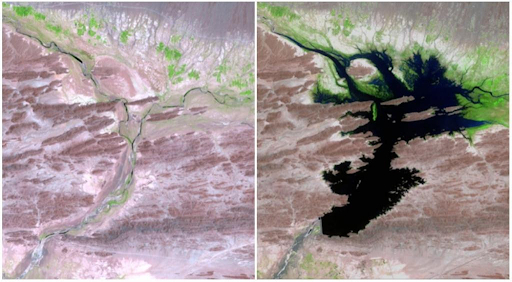 Sông Dasht, Pakistan tháng 8 năm 1999 - tháng 6 năm 2011. 