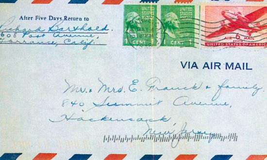 75 năm sau ngày gửi đi, bức thư đã đến được gia đình người nhận một cách hy hữu
