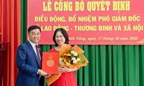 Đắk Nông: Phó giám đốc Sở xin thôi việc ngay tại lễ công bố bổ nhiệm