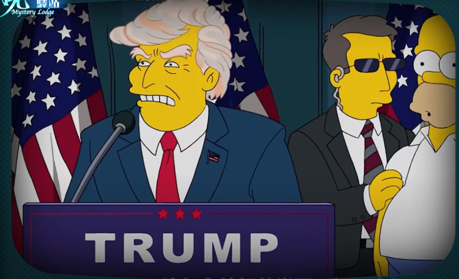 Bộ phim hoạt hình gia đình The Simpsons đã đoán đúng ông Trump đắc cử Tổng thống Mỹ.