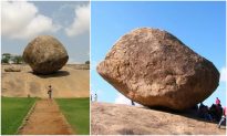 Kỳ lạ tảng đá đứng im giữa dốc suốt 1.300 năm không đổ