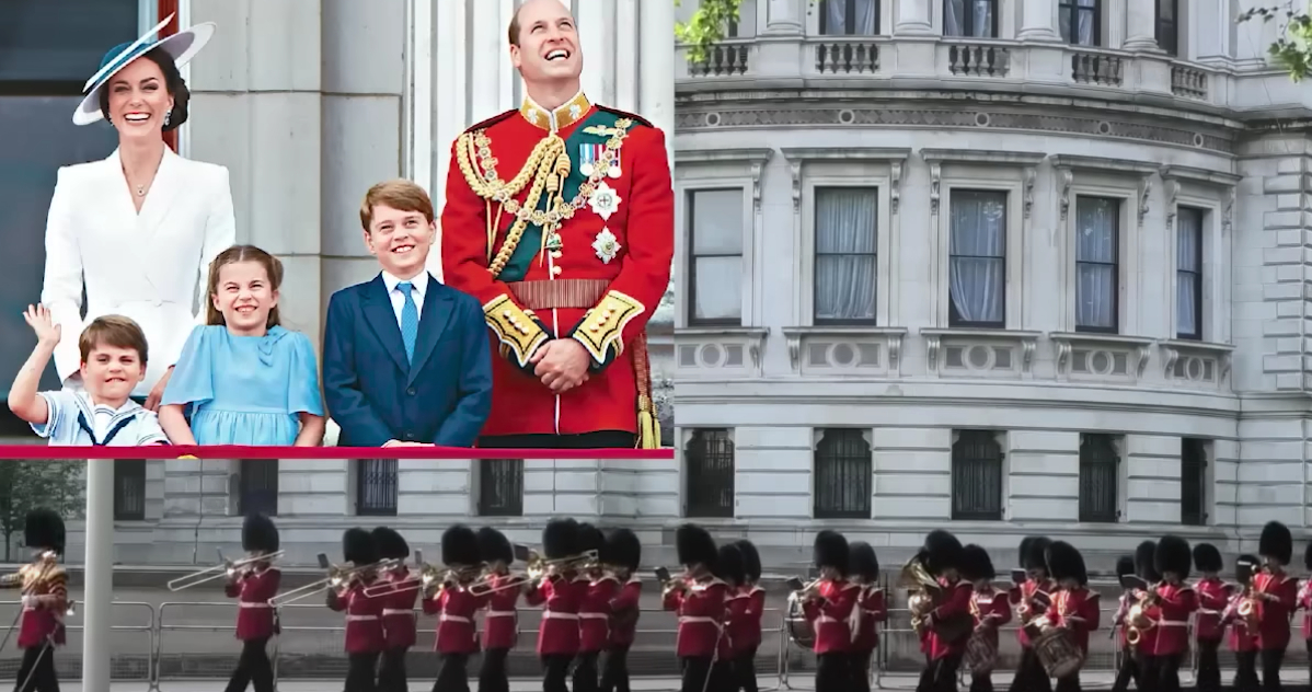 Về phía hoàng gia Anh, quốc vương Charles sẽ nghỉ hưu sớm và bàn giao cho Thái tử Williams và công nương Kate cùng chấp chính (Ảnh chụp màn hình)