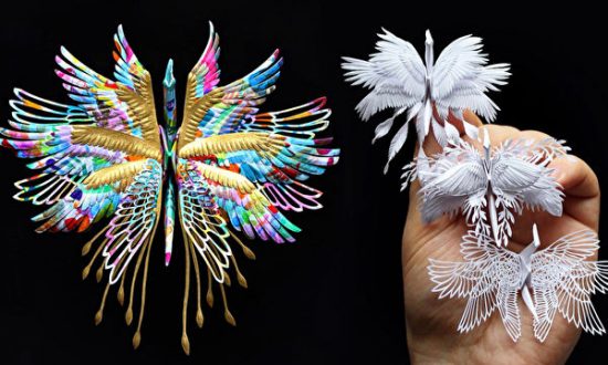 Nghệ sĩ tạo ra những con hạc giấy tuyệt đẹp mang ánh sáng và hy vọng cho mọi người