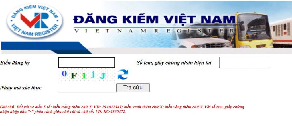 Hướng dẫn kiểm tra đăng kiểm, tra cứu online tại Cục Đăng Kiểm Việt Nam