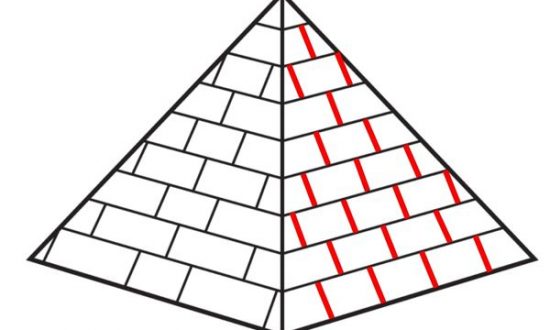 vẽ kim tự tháp ai cập