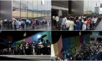 Hàng dài người đứng chờ mua iPhone 15 trước cửa hàng Apple ở Bắc Kinh và Thượng Hải