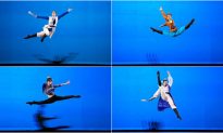 Ảnh: Màn trình diễn xuất sắc của những thí sinh đoạt huy chương vàng nhóm nam thanh niên Cuộc thi Múa cổ điển Trung Quốc NTD