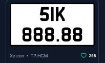 Đấu giá lại biển số ô tô 51K-888.88, chốt mức hơn 15 tỷ đồng
