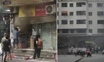 Hà Nội: Chung cư Linh Đàm bốc cháy, người dân lao vào dập lửa