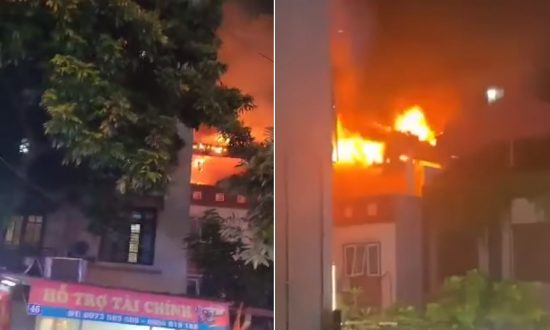 Cháy nhà 3 tầng tại Hà Nội, khu phố náo động trong đêm