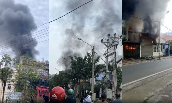 Lào Cai: Cháy lớn tại khu nhà cho thuê