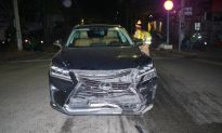 Bà Rịa-Vũng Tàu: Tạm giữ 2 tài xế xe Lexus tông xe khác nhiều lần giữa ngã tư