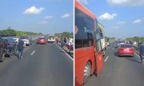 Tiền Giang: Bảy ô tô tông nhau trên cao tốc, dòng xe tắc gần 10 km