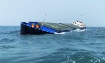 Quảng Nam: Đâm vào đá ngầm, tàu hàng chở 3.000 tấn xi măng bị chìm trên biển