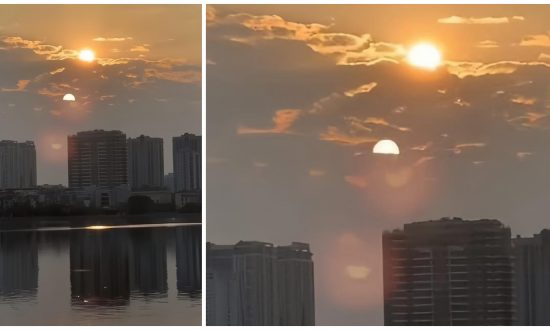 '2 mặt trời cùng lúc xuất hiện trên bầu trời ở hồ Tây': Điềm báo gì sắp xảy ra?