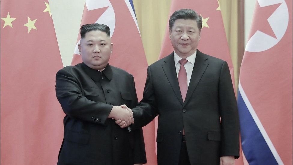 Ông Kim và ông Tập gặp nhau ở Bắc Kinh. (Nguồn ảnh: Getty Images)