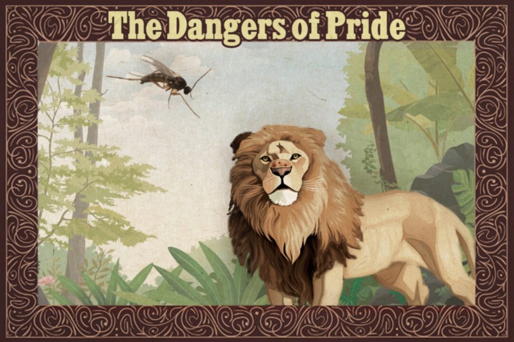 Con muỗi dạy cho chú sư tử hung dữ bài học về sự kiêu ngạo