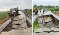 Quảng Ninh: Xuất hiện 'hố tử thần' trên đường liên thôn làm xe bồn lật ngang