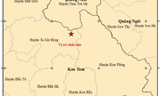 Kon Tum: Lại xảy ra 2 trận động đất