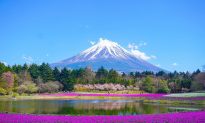 Nhật Bản: Lắp đặt rào chắn ở thị trấn ven núi Phú Sĩ để giảm bớt lượng khách du lịch
